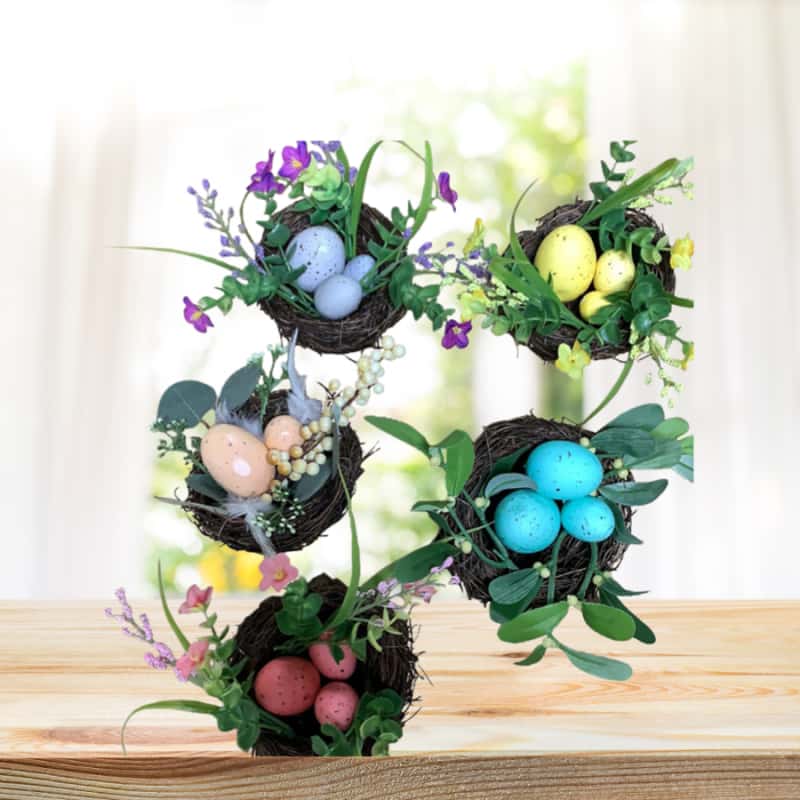 Egg nest decoration