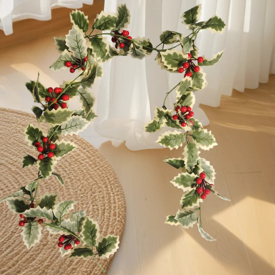 Artificial Holly Garland